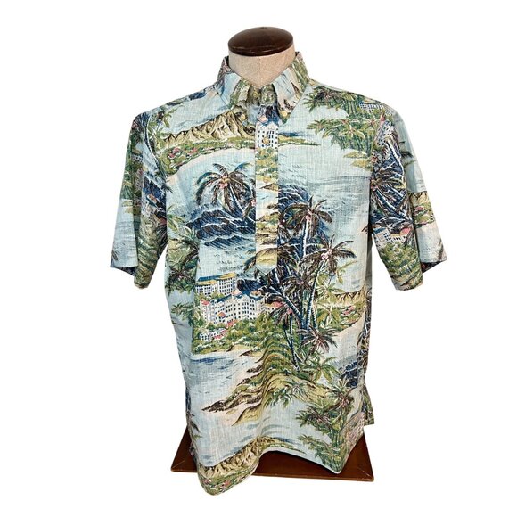 Reyn Spooner Island Time Aloha Hawaiian Shirt Men's Large - Picture 2 of 8